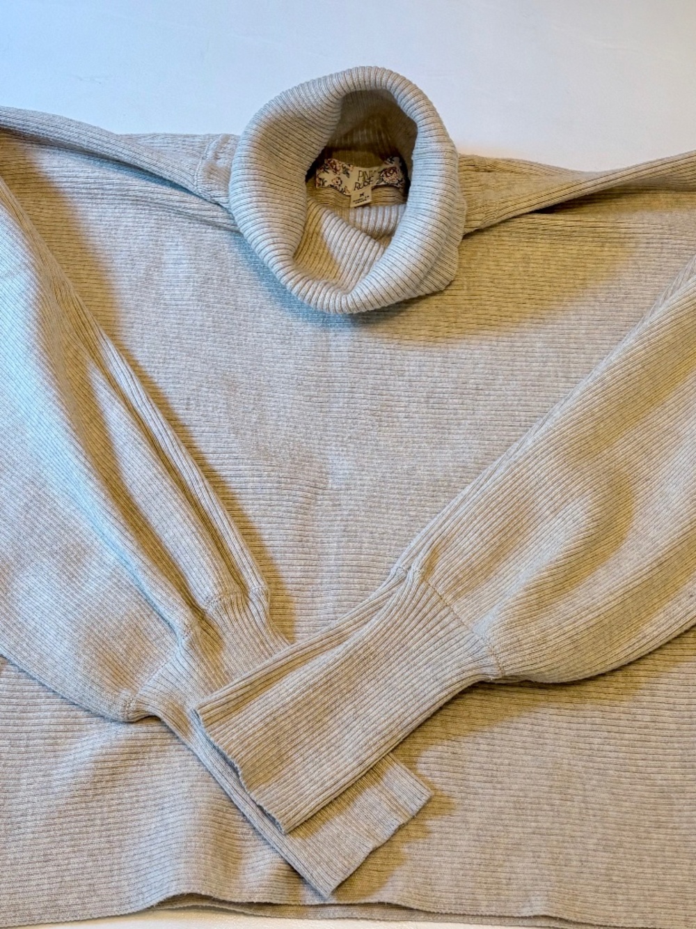 Cream Turtleneck Sweater